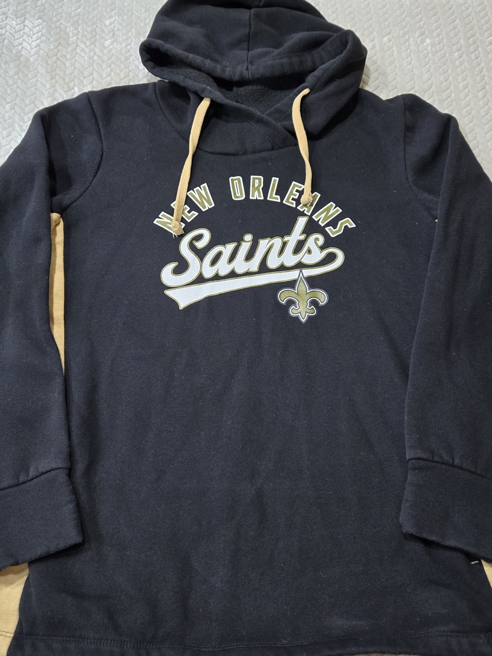 Fanatics New Orleans Saints Hoodie Womens L Black Gold NFL Team Apparel Football